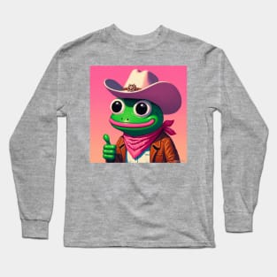 Cowboy Frog Long Sleeve T-Shirt